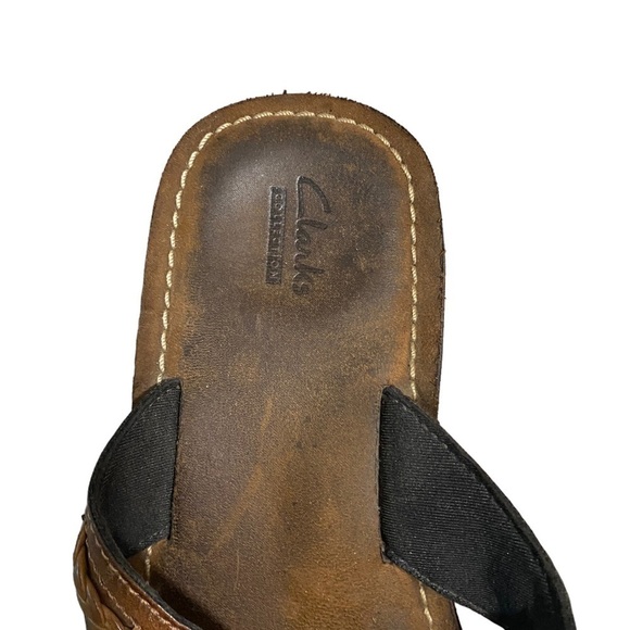 Clarks Women's Thong FENNER NERICE Honey Slip-on Flip Flop Sandal Shoes Size 9 - Picture 5 of 14